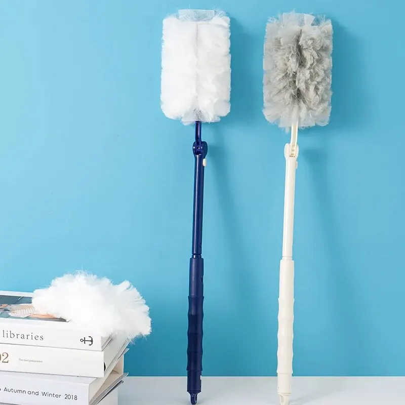 Extended Pole Dust Collector For Household Disposable Fiber Cloth Tabletop Electrostatic Precipitator For High Altitude Cleaning thumbnail 2
