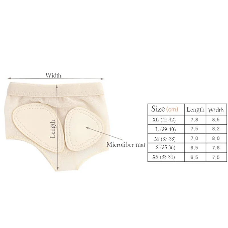 Professional Belly Dance Ballet Toe Guard Foot Exercise Shoes Thong Dog Care Tools Half Sole Gym Socks Ballet Dance Shoes thumbnail 2