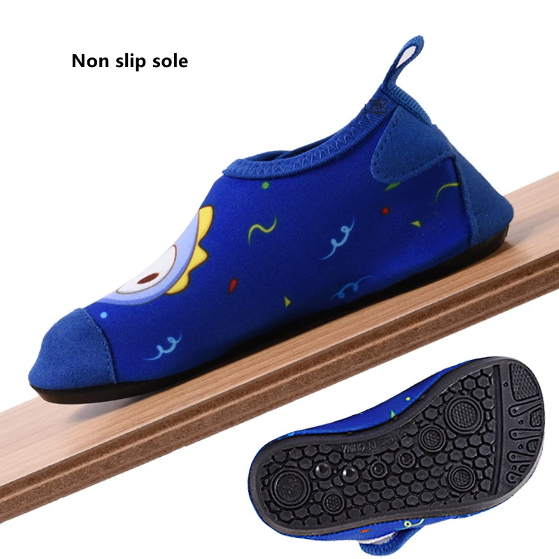 Summer Children Unicorn Dinosaur Swimming Shoes Outdoor Beach Wading Shoes Kids Quick-Dry Water Shoes Barefoot Sports Socks thumbnail 6