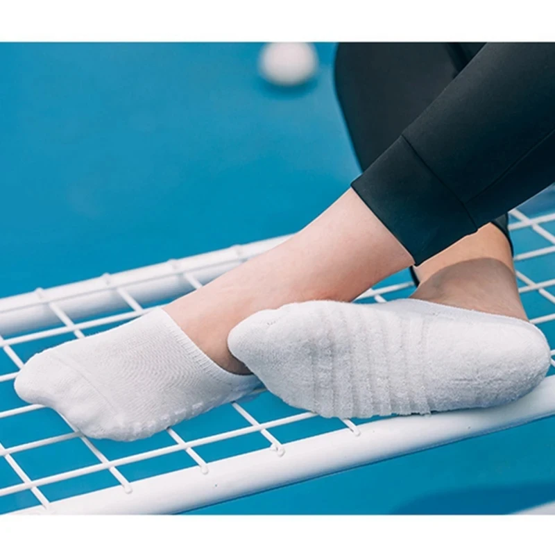 5Pairs Men Towel Bottom Boat Socks Sport Sweat Breathes Silicone Anti-Slip Invisible Socks Spring Summer New Casual Fashion Sox thumbnail 5