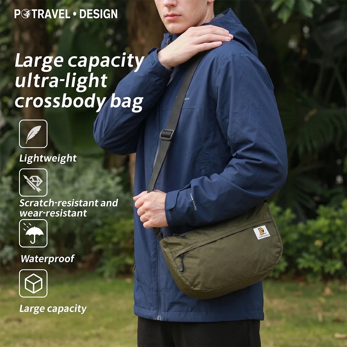 Casual Crossbody Bags For Men Women Shoulder Messenger Bag Large Capacity Small Fashion Travel Handbag Boys Girls Sling Bag thumbnail 5