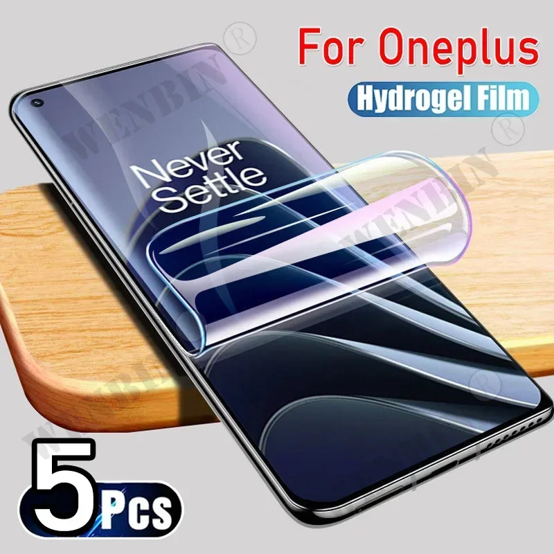 5 Pcs Hydrogel Film For OnePlus 15 13 12 12R 11 10 9 8 Pro Nord CE 5 4 Lite N300 N200 Fill Cover Screen Protector