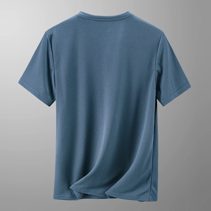 YJKVUR 2026 Summer Men’s Quick Dry Moisture Wicking Crew Neck T Shirts Mesh Athletic Running Gym Workout Short Sleeve Tee Tops thumbnail 2