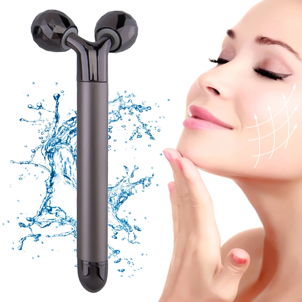 Electric Massage Roller Vibrator Metal Massager for Face Anti-Wrinkle Eye Facial Lifting Vibrate Roller Beauty Health Skin Care thumbnail 3