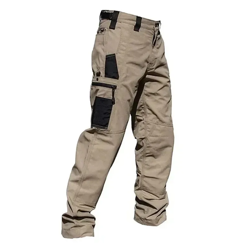 Wear Resistant Work Pant Man Multi-pocket Straight Cargo Trousers Outdoor Jogging Tactical Pants Spring Autumn Casual Trousers thumbnail 5