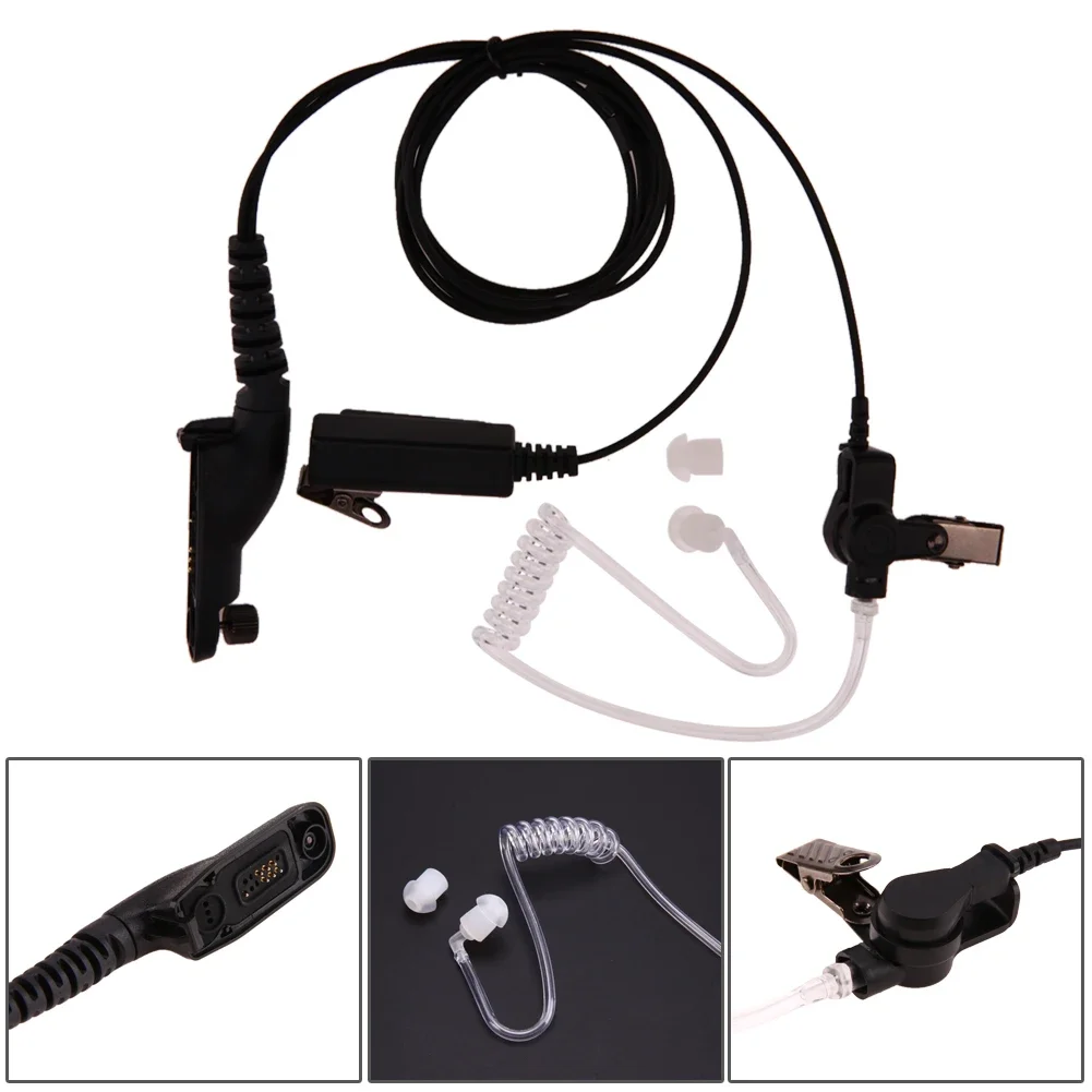Air Earpiece Mic for Motorola MTP6550 MTP850S XIR P8268 P8200 APX4000 APX2000 APX6000 DP4800 DP3400 Walkie Talkie Headset thumbnail 2
