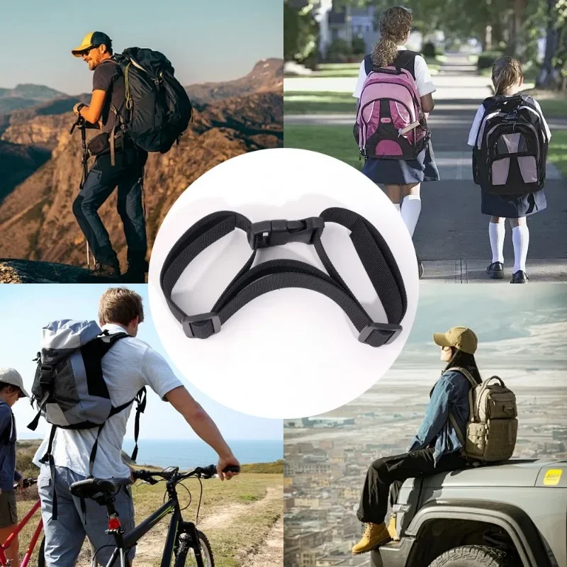 Backpack Chest Bag Strap Harness Adjustable Shoulder Strap For Bag Outdoor Camping Tactical Bags Straps Accessories For Backpack thumbnail 2