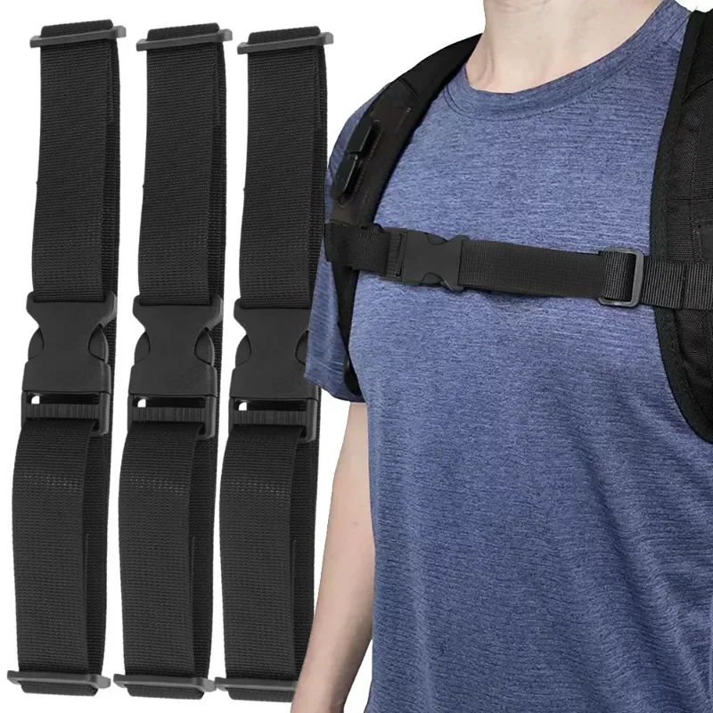Backpack Chest Bag Strap Harness Adjustable Shoulder Strap For Bag Outdoor Camping Tactical Bags Straps Accessories For Backpack thumbnail 5
