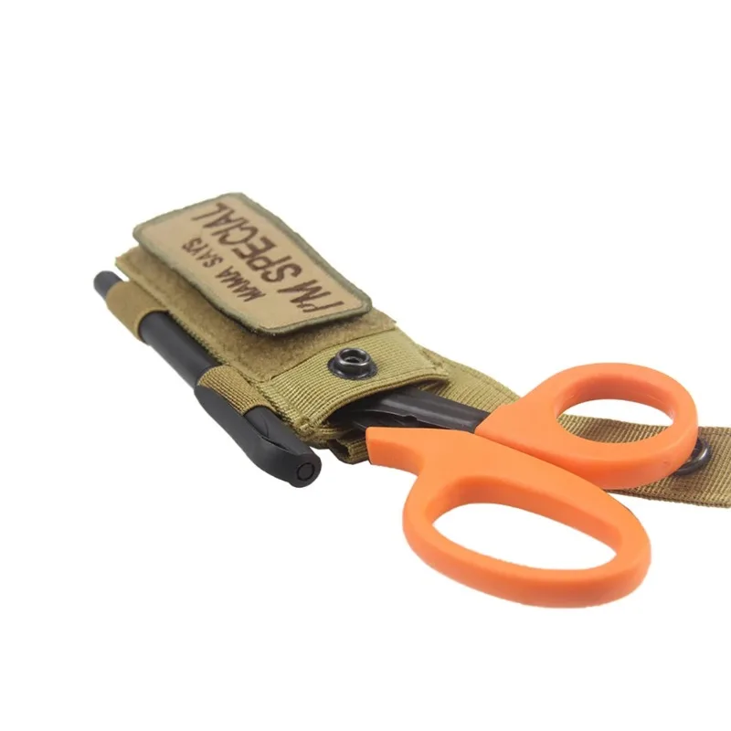 Molle Scissors Shears Sheath Emergency EMT Medical Kits Organizer Outdoor EDC Tools Flashlight Knife Holster Pouch Bags thumbnail 4