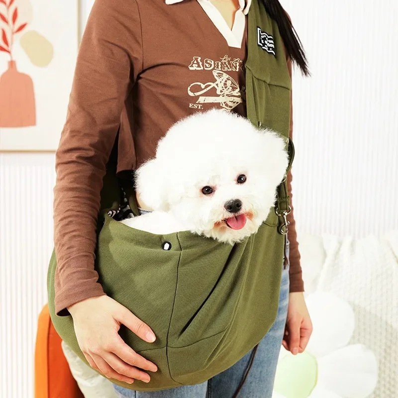 Comfortable Dog Bag Pet Crossbody Shoulder Bag Outdoor Travel Portable Cat Puppy Sling Carrier Bag Pet Carrying Supplies thumbnail 6