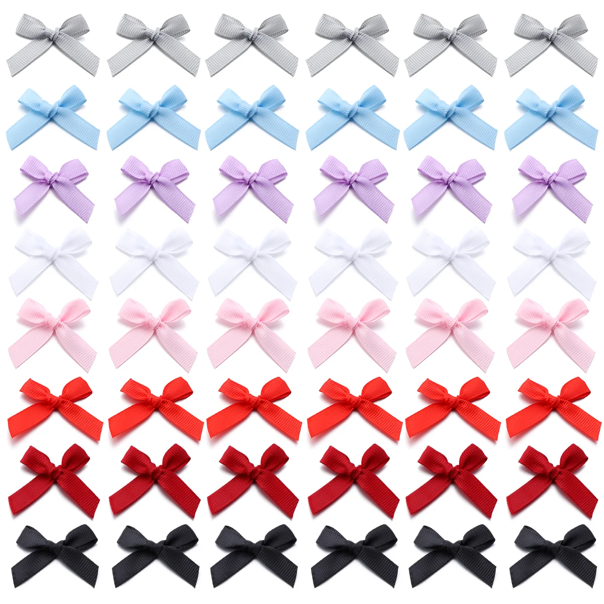 50Pcs/Lot 3.5*4cm Colourful Ribbon Bows Polyester Handmade Satin Bow DIY Sewing Crafts Decoration Gift Bouquets Party Decoration thumbnail 2