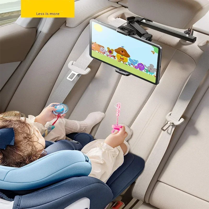 Telescopic Car Rear Pillow Phone Holder Tablet Rotating Holder Car Back Seat Stand Headrest Bracket Universal Holder Accessories thumbnail 3