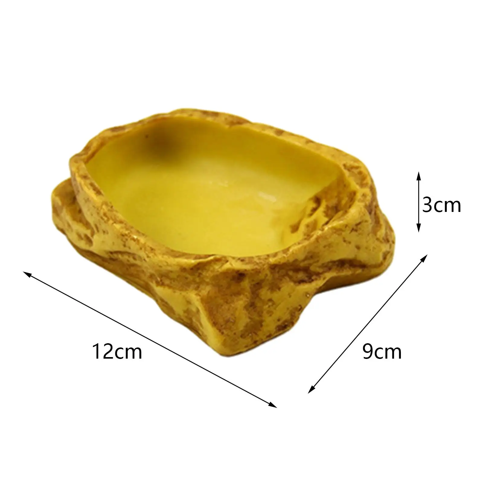 Reptile Water Bowl Terrarium Water Dish Reptile Food Dish Feeding Bowl for Frog Bearded Dragon Tortoise Turtle Leopard Gecko thumbnail 6