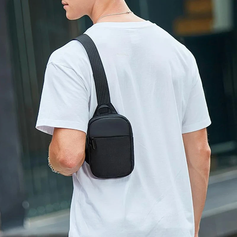 Mini Chest Bag for Men Women Casual Sling Shoulder Crossbody Pack Nylon Waterproof for Outdoor Running Cycling Travel Phone Bags thumbnail 4