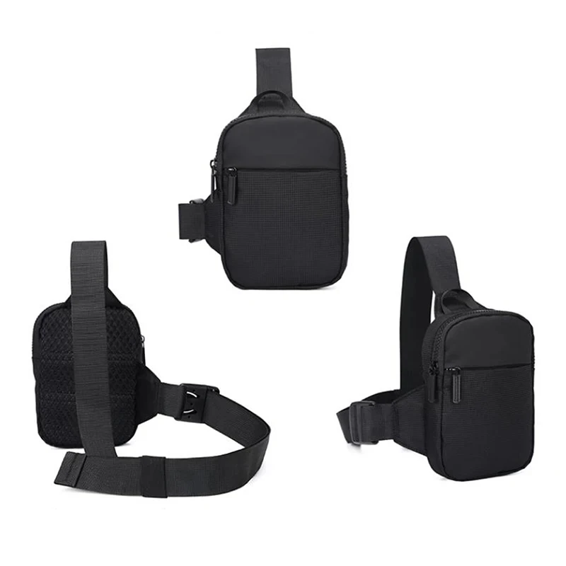 Mini Chest Bag for Men Women Casual Sling Shoulder Crossbody Pack Nylon Waterproof for Outdoor Running Cycling Travel Phone Bags thumbnail 2