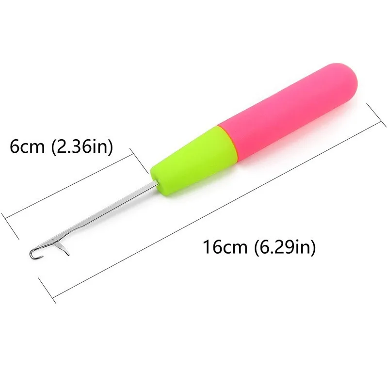 Crochet Hook Plastic Crochet Hook Needle For Hair Weaving Hook Needles 10/15 Pcs Dreadlock Knit Hair Weaving Crochet Needle Hook thumbnail 2