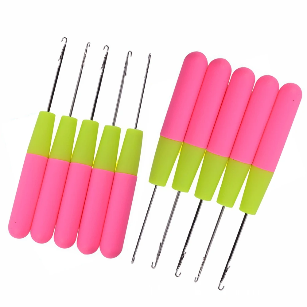 Crochet Hook Plastic Crochet Hook Needle For Hair Weaving Hook Needles 10/15 Pcs Dreadlock Knit Hair Weaving Crochet Needle Hook thumbnail 6