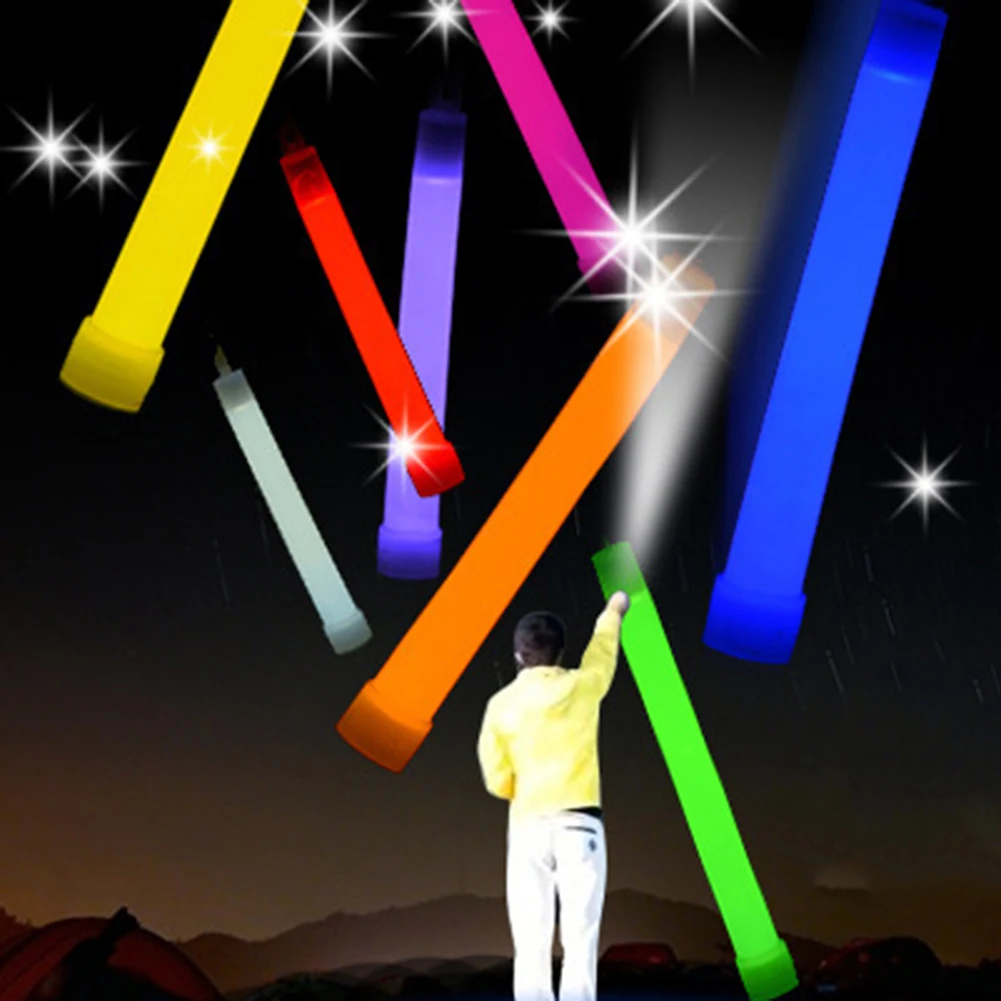 1/5/10PCS Fluorescence Glow Stick Military Glow Light Sticks with Hook Outdoor Emergency Glow In The Dark Party Light Sticks thumbnail 5