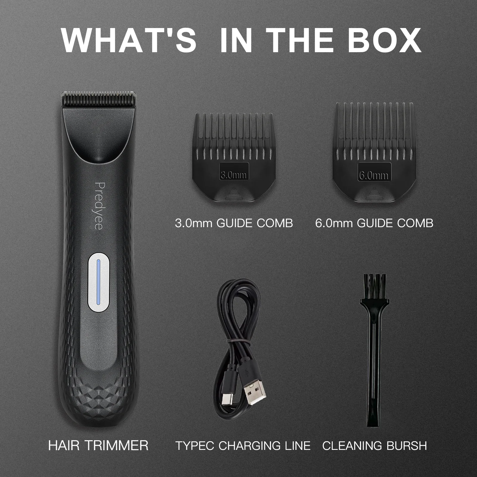 Electric Trimmer for Men's Groin Hair: Versatile Body Groomer and Waterproof Pubic Hair Trimmer with Replaceable Ceramic Blade thumbnail 6