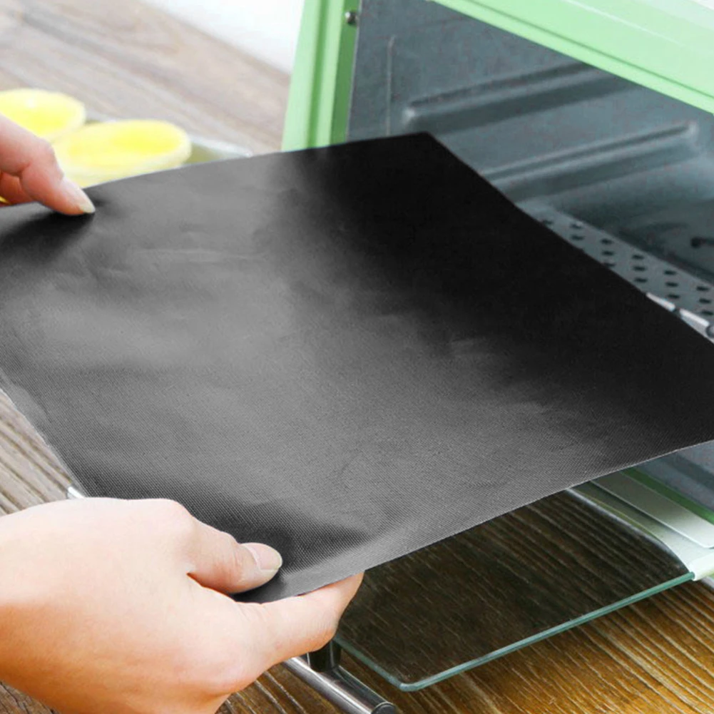 Non-stick BBQ Grill Mat Reusable Heat Resistant Oven Liner Baking Mat for Home Outdoor Picnic Barbecue Grill Kitchen Accessories thumbnail 4