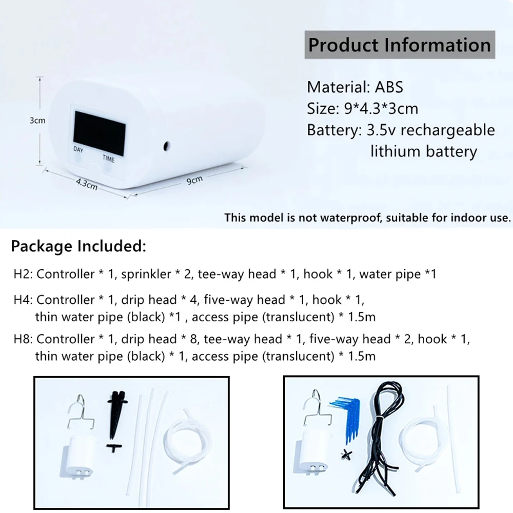 2-16Head Self-Watering Kits Intelligent Drip Irrigation Automatic Watering System Kits Plant Watering Spike Device Water Dripper thumbnail 5