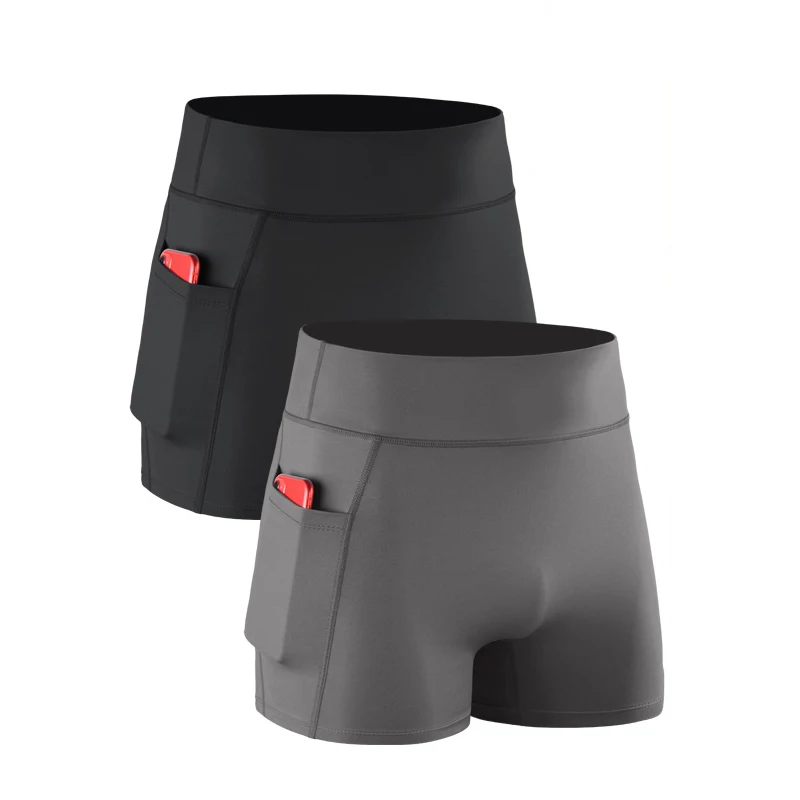 Men's Basic Quick Dry Sport Shorts Solid Color Breathable Moisture Wicking Athletic Boxer Briefs for Running Workout Fitness thumbnail 2
