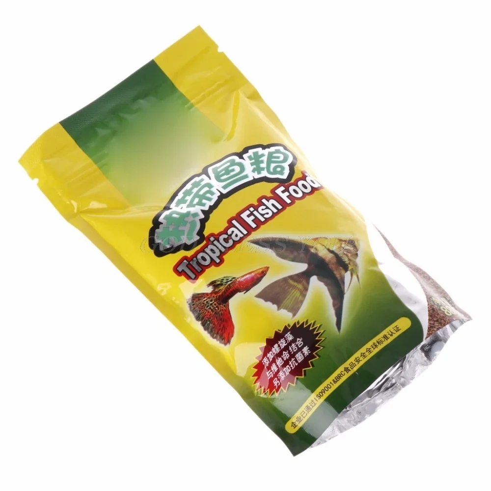 Aquarium Tank Tropical Fish Food Small Fish Feed Grain 88g Delicious Food Especially for Guppy Lantern Fish 1 Bag thumbnail 4