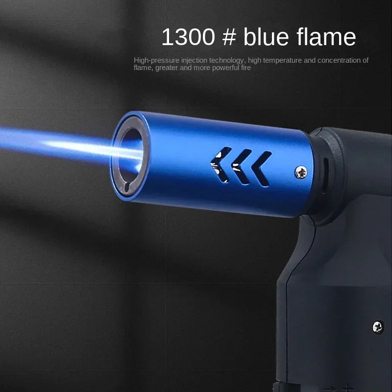 HONEST Gas Lighter Jet Butane Cigar Lighter Windproof Kitchen Tube Barbecue Metal Jewelry Welding Lighter Outdoor Gadgets ForMen thumbnail 2