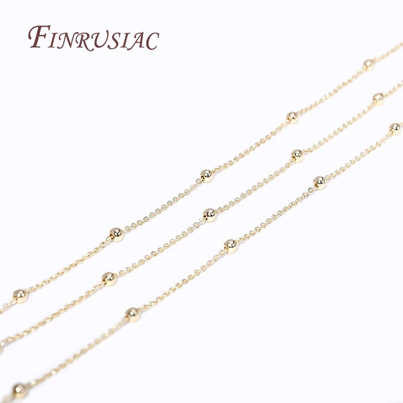 14K Gold Plated Spool Chains For DIY Handmade Jewellery Making Supplies Multi Styles Metal Bulk Chains Wholesale High Quality thumbnail 2