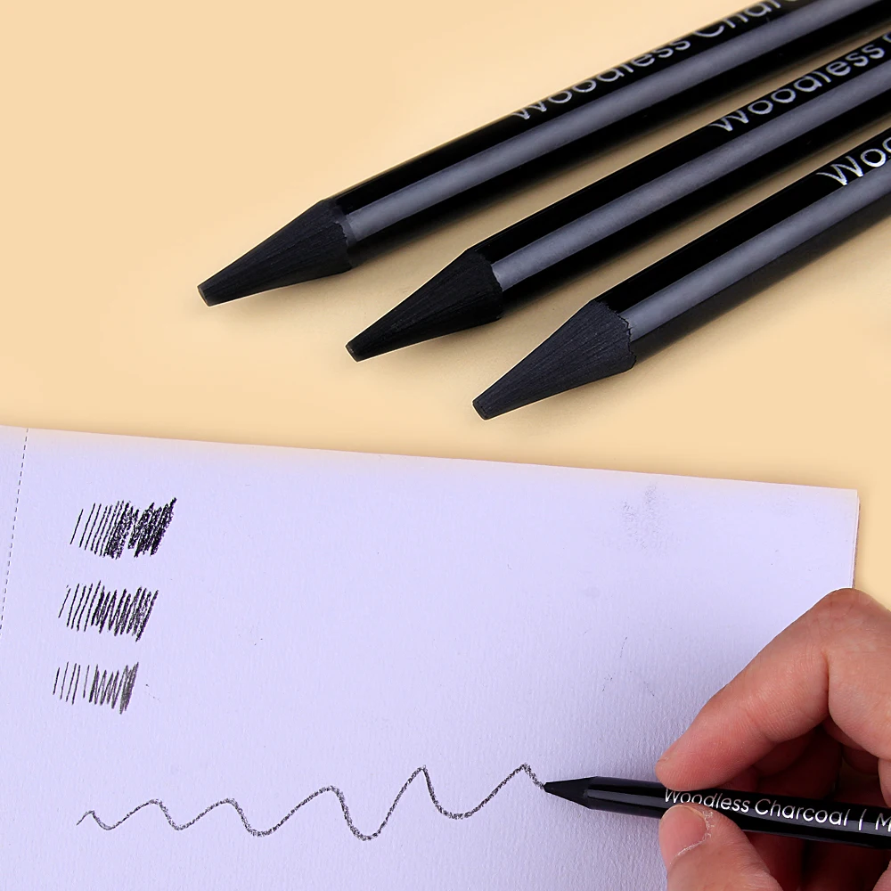 Artists Woodless Graphite Charcoal Pencil Set,Including Soft, Medium and Hard,HB/2B/4B/6B/8B/EE for Drawing,Shading Sketching thumbnail 6
