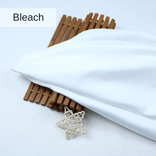 Opaque Thick White Satin Fabric By The Meter for Wedding Dress Hanfu Clothes Sewing Plain High-grade Matte Cloth Smooth Drooping thumbnail 4