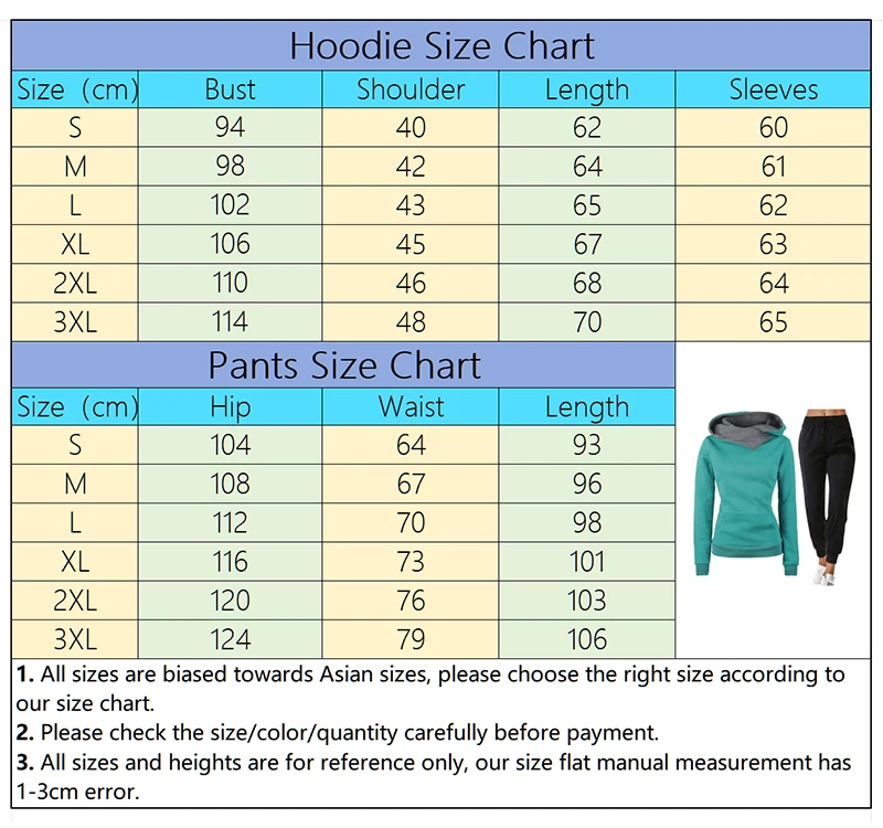 Woman Tracksuit Two Piece Set Winter Warm Hoodies+Pants Pullovers Sweatshirts Female Jogging Woman Clothing Sports Suit Outfits thumbnail 6
