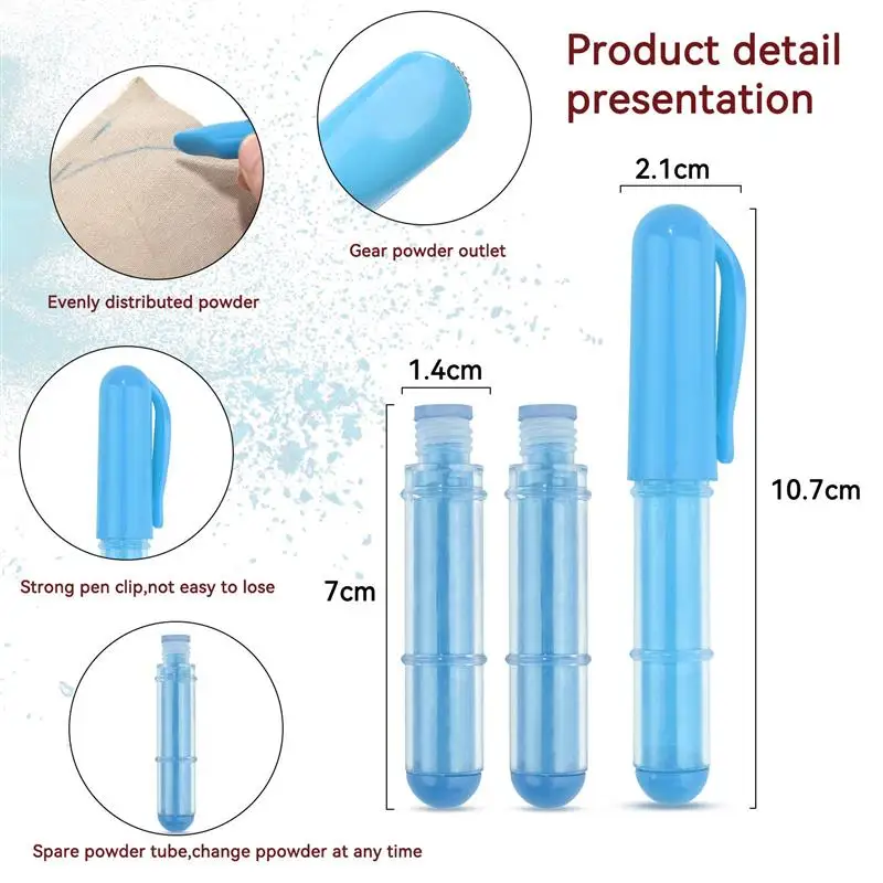 Fabric Chalk Erasable Pencils For Tailor Marking Clothing Patterns Patchwork Crafting Needlework Cut-Free Sewing Accessories thumbnail 4