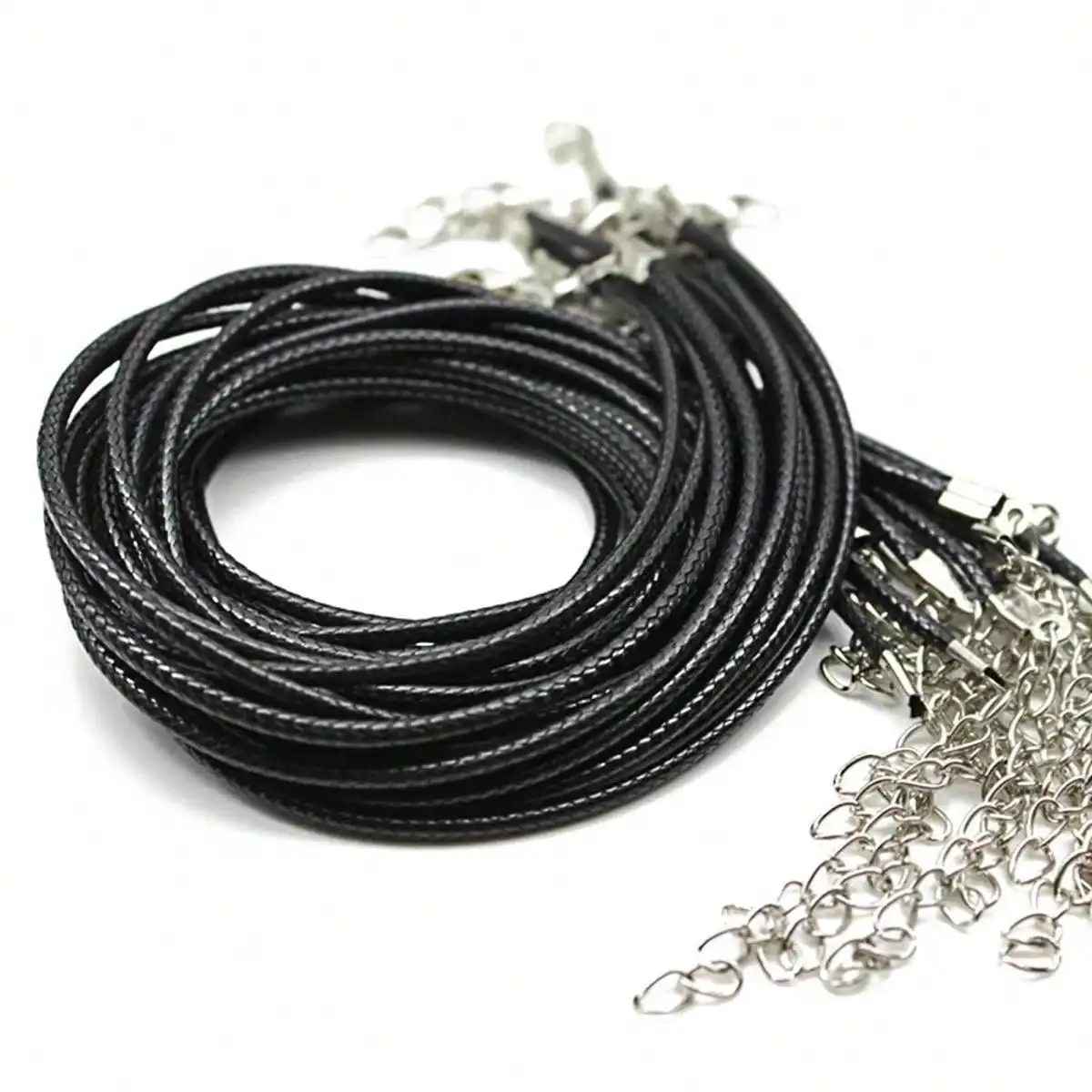 50 Pieces of Color Leather Rope Wax Rope Necklace Pendant Suitable for DIY Handmade Lobster Buckle Rope Jewelry Chain Accessorie thumbnail 4