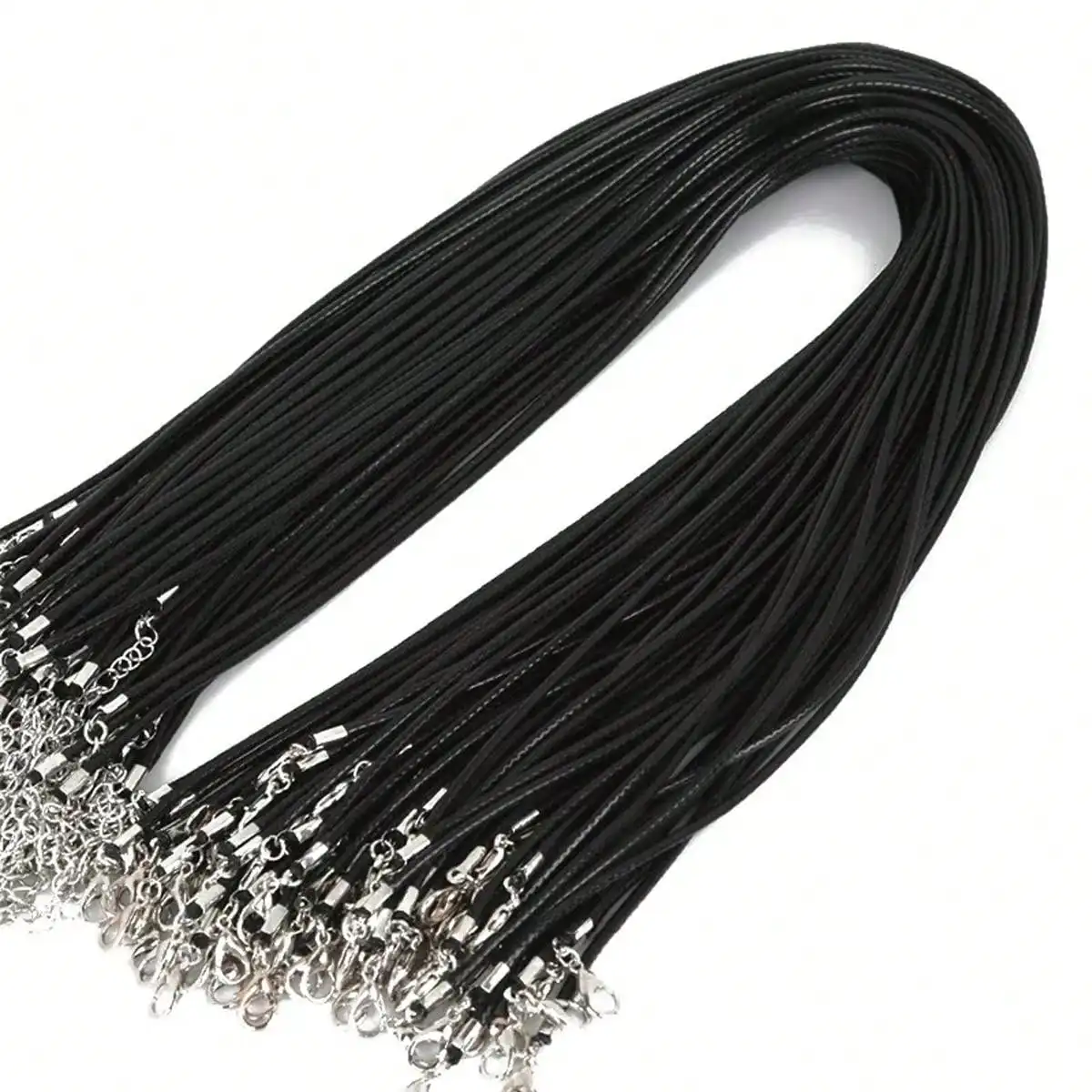50 Pieces of Color Leather Rope Wax Rope Necklace Pendant Suitable for DIY Handmade Lobster Buckle Rope Jewelry Chain Accessorie thumbnail 3