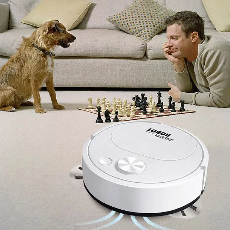 NEW USB Sweeping Robot Vacuum Cleaner Mopping 3 In 1 Smart Wireless 1500Pa Dragging Cleaning Sweep Floor for Home Office thumbnail 4