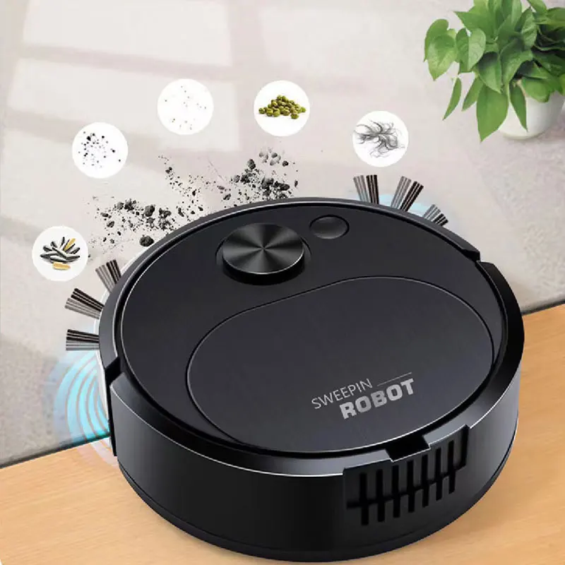 NEW USB Sweeping Robot Vacuum Cleaner Mopping 3 In 1 Smart Wireless 1500Pa Dragging Cleaning Sweep Floor for Home Office thumbnail 3