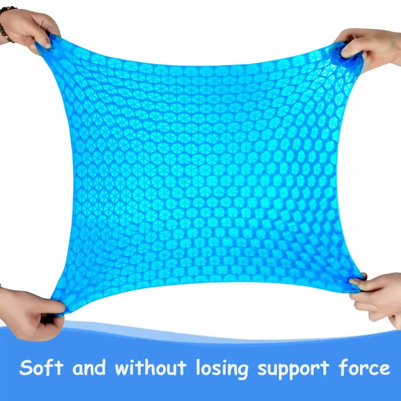 Gel Seat Cushion Summer Breathable Honeycomb Design For Pressure Relief Back Tailbone Pain - Home Office Wheelchair Chair Cars thumbnail 2