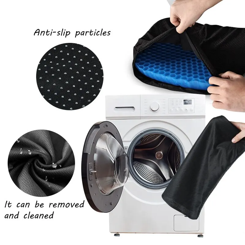 Gel Seat Cushion Summer Breathable Honeycomb Design For Pressure Relief Back Tailbone Pain - Home Office Wheelchair Chair Cars thumbnail 4
