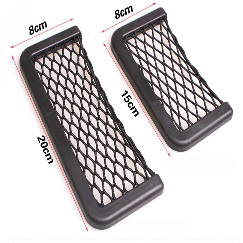 Auto Seat Side Interior Back Sundries Pocket Mesh Storage Bag Phone Net Pocket Holder Car Storage Bag Elastic Flexible Nets thumbnail 2