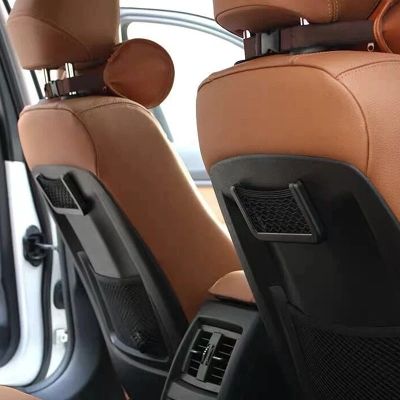 Auto Seat Side Interior Back Sundries Pocket Mesh Storage Bag Phone Net Pocket Holder Car Storage Bag Elastic Flexible Nets thumbnail 3