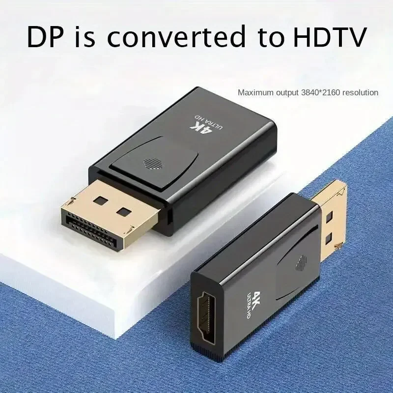 4K DisplayPort to HDMI-Compatible Adapter DP Male to Female HDMI-Compatible Converter 1080P Video for PC HDTV Laptop thumbnail 6