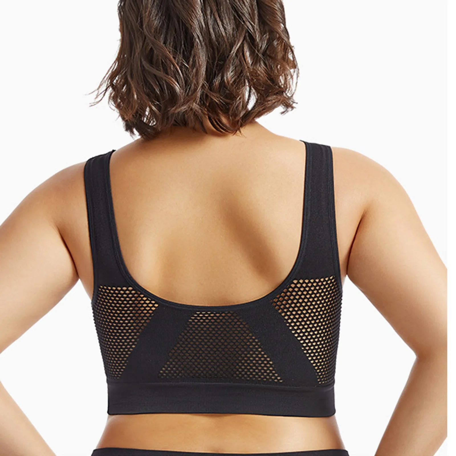 S-4XL Women Yoga Sport Bra Breathable Fitness Running Active Vest Padded Crop Tops Underwear gym Yoga top bras thumbnail 4