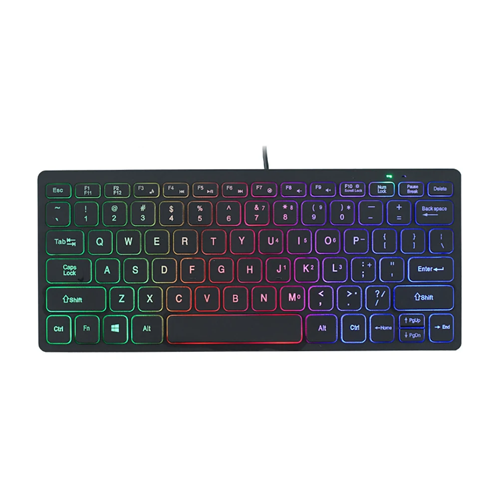 Portable Wired Keyboard Laptop Mini Keyboard Computer External Keyboard Computer Accessories thumbnail 6