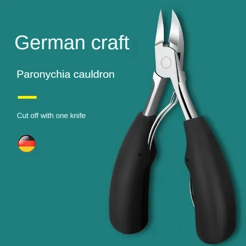 Professional Toe Nail Clippers Cutter ingrown toenail tool Thick Nail Dead Skin Dirt Remover Super Sharp Curved Blade Nail Tools