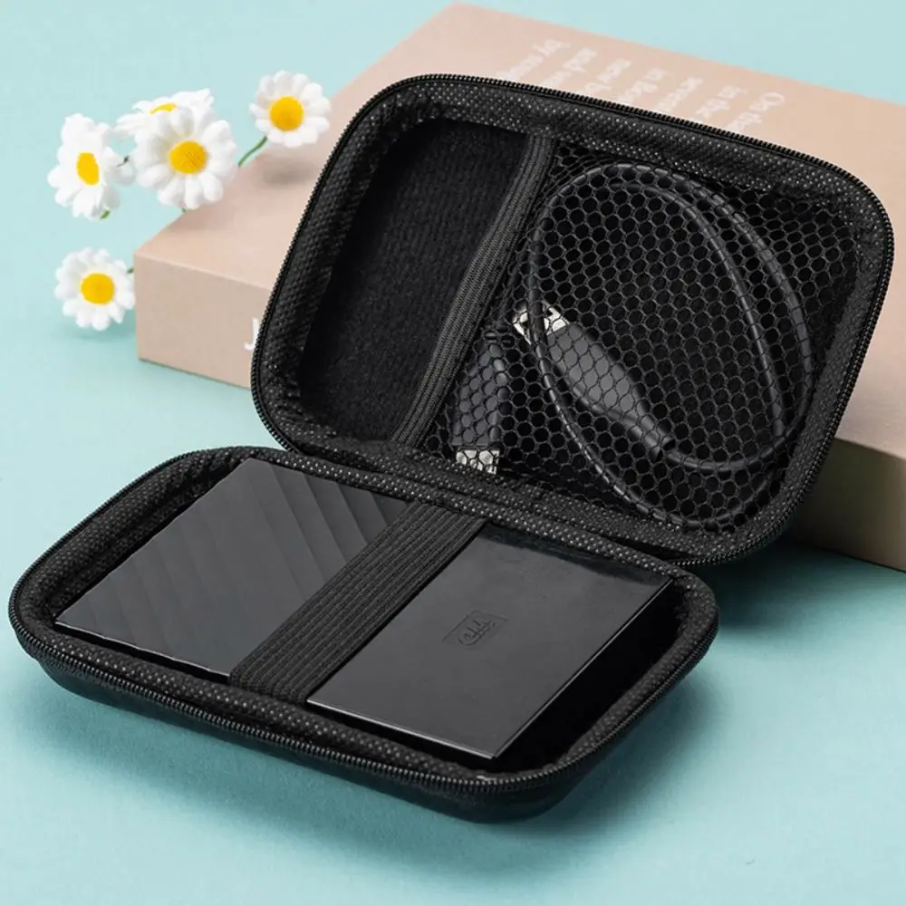Portable EVA Phone Charger Shaver Zipper Bag Protection Case Hard Disk Data Cable Headphone Storage Pocket Pouch thumbnail 2