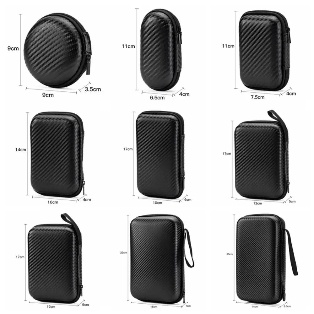 Portable EVA Phone Charger Shaver Zipper Bag Protection Case Hard Disk Data Cable Headphone Storage Pocket Pouch thumbnail 6