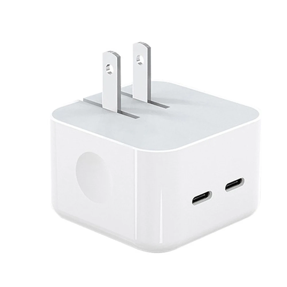 Foldabl Dual PD Fast Charger 35W Type C Phone Charger Adapter For iPhone 15 14 13 Samsung Xiaomi Quick Charge UK Plug USB Charge thumbnail 4