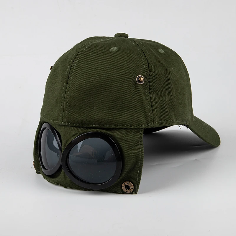 New Aviator Hat Summer Personality Glasses Baseball Cap Female Unisex Sunglasses Cap Male Cap Baseballcap Boys Cap thumbnail 3