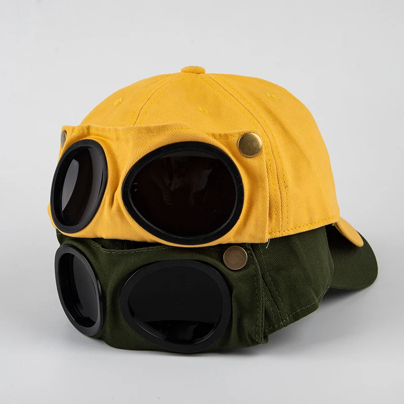 New Aviator Hat Summer Personality Glasses Baseball Cap Female Unisex Sunglasses Cap Male Cap Baseballcap Boys Cap thumbnail 5